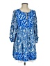 Entro 100% Rayon Paisley Blue Casual Dress Size S - photo 1