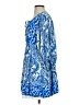 Entro 100% Rayon Paisley Blue Casual Dress Size S - photo 5
