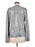Vince Camuto Metallic Silver Long Sleeve Blouse Size L - photo 2