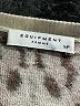 Equipment Animal Print Brown Wool Pullover Sweater Size S - photo 7