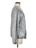 Vince Camuto Metallic Silver Long Sleeve Blouse Size L - photo 4