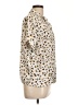 W5 100% Polyester Animal Print Ivory Short Sleeve Blouse Size L - photo 4