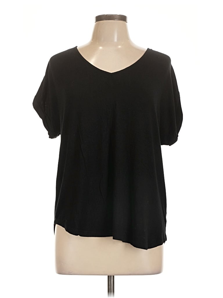 Pre-owned Pleione Short Sleeve T-shirt In Black
