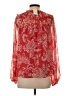 Evereve 100% Polyester Red Long Sleeve Blouse Size S - photo 2