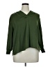 Investments 100% Polyester Green Long Sleeve Blouse Size XL Petite - photo 1