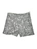 Zara 100% Acetate Metallic Silver Shorts Size XS - photo 1