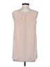 Ann Taylor LOFT 100% Polyester Silver Tank Top Size S - photo 2