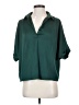 Lush 100% Polyester Green Short Sleeve Polo Size S - photo 1