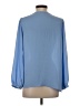 J.Crew Factory Store 100% Polyester Blue Long Sleeve Blouse Size XS - photo 2