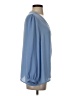 J.Crew Factory Store 100% Polyester Blue Long Sleeve Blouse Size XS - photo 4