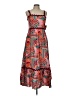 MSK 100% Rayon Paisley Red Casual Dress Size L (petite) - photo 1
