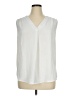 Ninety 100% Polyester White Sleeveless Blouse Size XL - photo 1