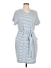 UVN Stripes Blue Casual Dress Size L - photo 1