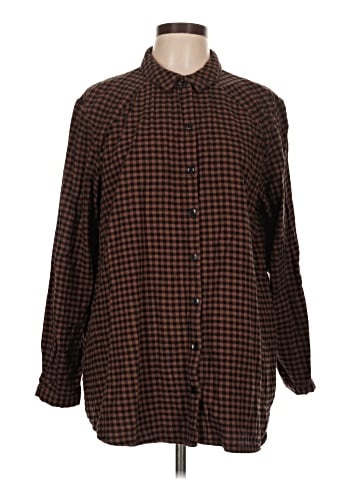 Joan Rivers Long Sleeve Button-Down Shirt (view 1)