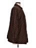 Joan Rivers Houndstooth Brown Long Sleeve Button-Down Shirt Size L - photo 4