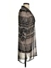 Lumiere 100% Polyester Graphic Gray Casual Dress Size S - photo 4