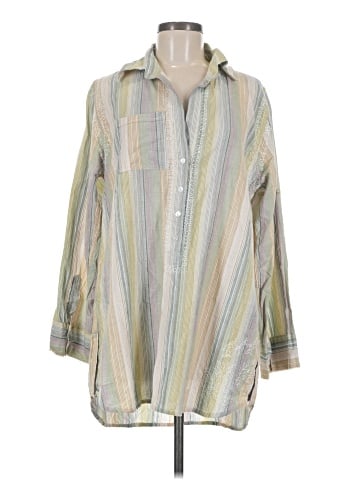 Subtle Luxury 3/4 Sleeve Button-Down Shirt (view 1)