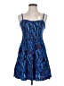 Express 100% Rayon Paisley Blue Cocktail Dress Size S - photo 1