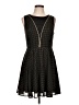 Express Polka Dots Black Casual Dress Size 10 - photo 1