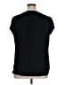 Liz Claiborne 100% Polyester Black Short Sleeve Blouse Size XL - photo 2