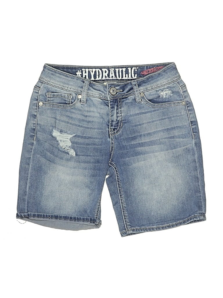 Pre-owned Hydraulic Denim Shorts In Blue
