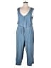 Torrid Solid Blue Jumpsuit Size 2X Plus (2) - photo 1
