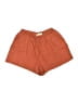 Assorted Brands 100% Cotton Solid Orange Shorts Size S - photo 1