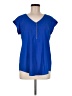 Express Blue Short Sleeve Blouse Size M - photo 1