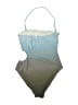 DKNY Color Block Gray One Piece Swimsuit Size 8 - photo 2