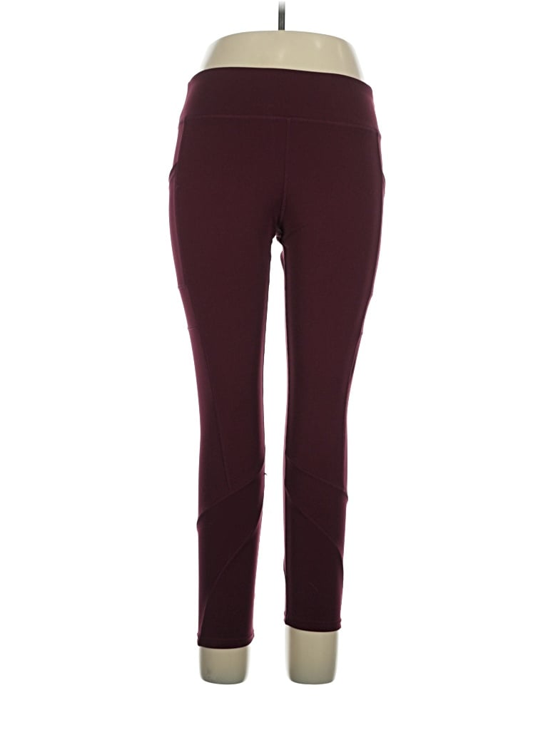 Pre-owned Assorted Brands Active Pants In Burgundy