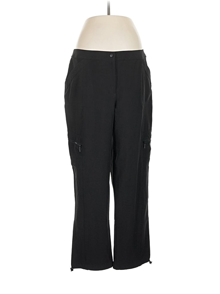 Pre-owned Zenergy By Chico's Cargo Pants In Black