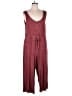Torrid Solid Burgundy Jumpsuit Size 2X Plus (2) - photo 1