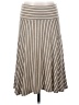 Max Studio Stripes Gray Tan Casual Skirt Size S - photo 1