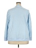 Draper James 100% Cotton Checkered-gingham Blue Pullover Sweater Size 2X - photo 2