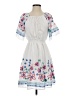 Assorted Brands 100% Polyester Floral White Casual Dress Size S - photo 1