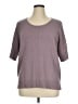 Coldwater Creek 100% Cotton Purple Pullover Sweater Size XL - photo 1