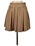 Zara Solid Tan Casual Skirt Size XS - photo 1
