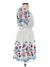 Assorted Brands 100% Polyester Floral White Casual Dress Size S - photo 4