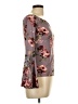 Polly & Esther Gray Long Sleeve Blouse Size L - photo 4