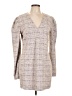 Aqua Tweed Gray Casual Dress Size L - photo 1