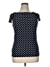 Chaps Polka Dots Blue Short Sleeve T-Shirt Size XL - photo 1