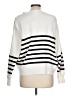For The Republic Stripes White Pullover Sweater Size L - photo 2