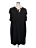MICHAEL Michael Kors Solid Black Casual Dress Size 3X - photo 1
