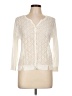 August Silk Ivory Long Sleeve Blouse Size L - photo 1