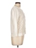 August Silk Ivory Long Sleeve Blouse Size L - photo 4