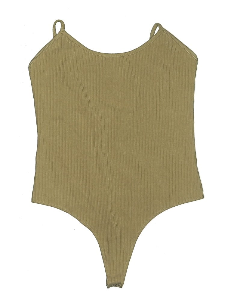 Pre-owned American Eagle Outfitters Bodysuit In Tan
