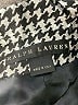 Ralph Lauren Black Label 100% Silk Houndstooth Black Gray Silk Blazer Size 6 - photo 6