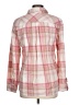 Talbots 100% Cotton Plaid Pink Long Sleeve Button-Down Shirt Size L - photo 2