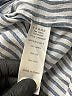 FRAME 100% Linen Stripes Blue Long Sleeve Blouse Size M - photo 8
