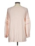 Ann Taylor LOFT 100% Polyester Pink Long Sleeve Blouse Size M - photo 2